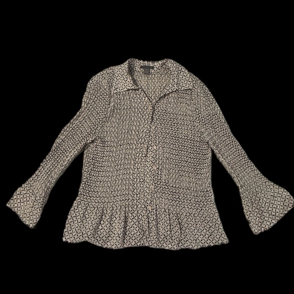 Investments Tops - Elegant Black and Pale pink Women's Blouse